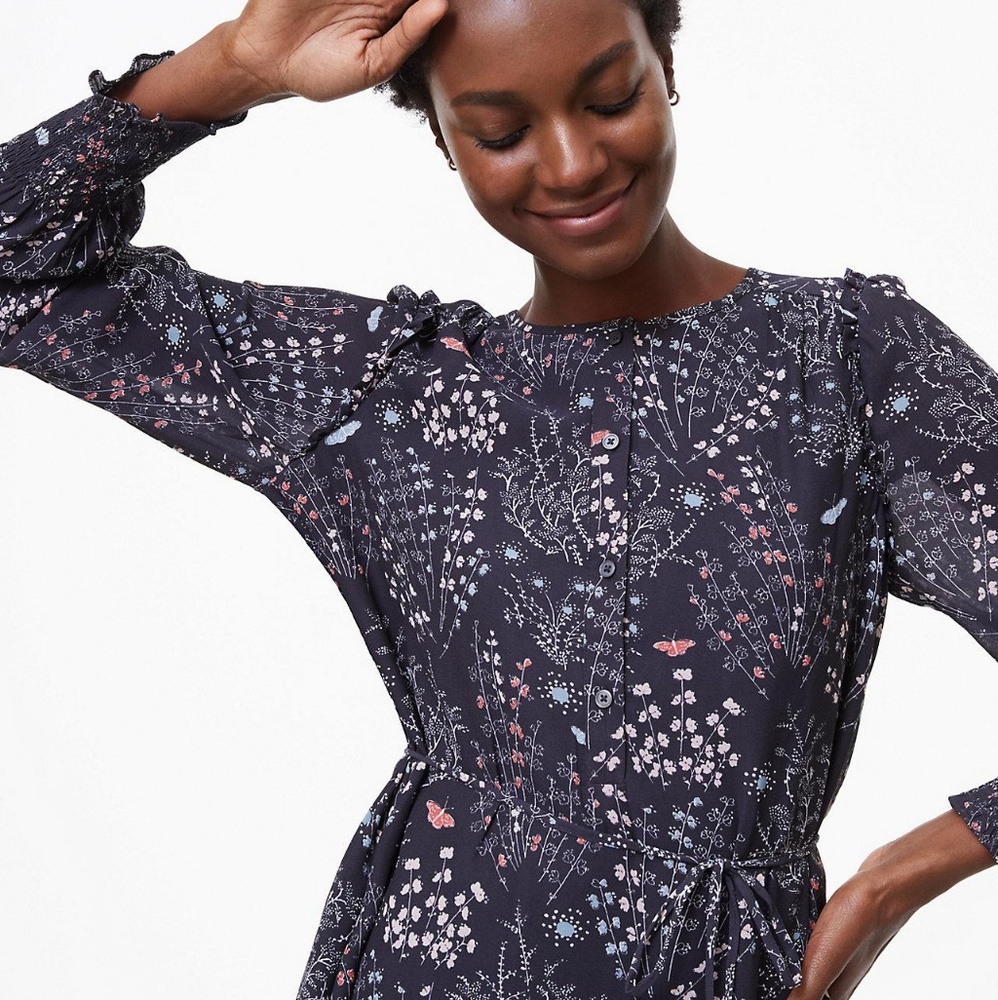 BUTTERFLY FOREST SHIRTDRESS - Picture 3 of 7